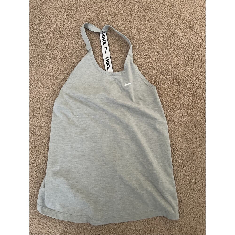 Nike Dri-FIT Training Tank Top Women's Size M Gray Athletic